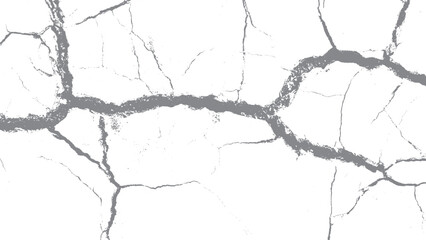 Obraz premium Broken surface texture with dramatic fracture pattern Monochrome cracked earth background with realistic damage