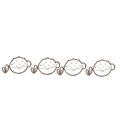 Sea animal summer border Clipart  © Sunisa