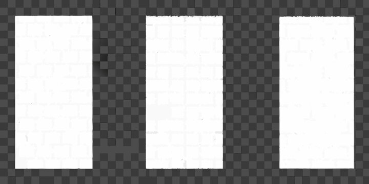 Brick wall texture with transparent background repeating pattern