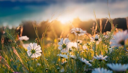 Fototapeta premium Wunderschone Blumen Im Sommer