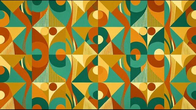 Vibrant abstract geometric pattern design 1.