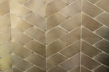 Green diamond tile wall texture © Thomas