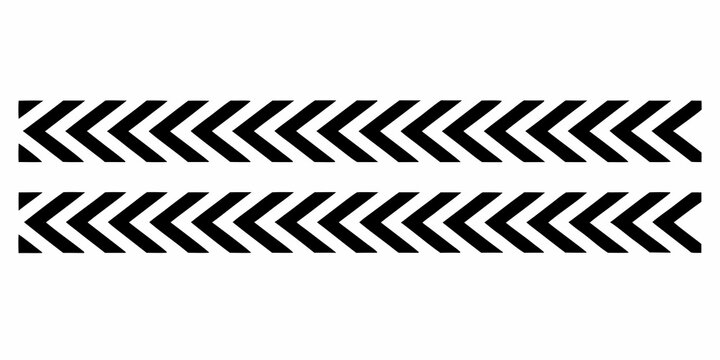 Chevron pattern with repeating arrows black and white vector illustration