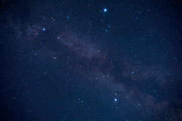 Fototapeta premium Summertime Milky Way stars and constellations.