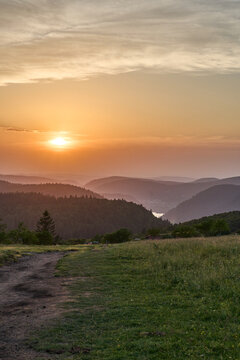 Coucher de soleil sur les Vosges