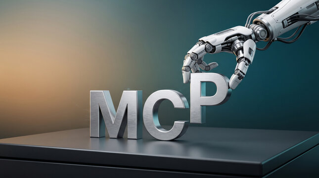 Robotic hand assembling MCP platform with protocol connections, context exchange, multi agent technology