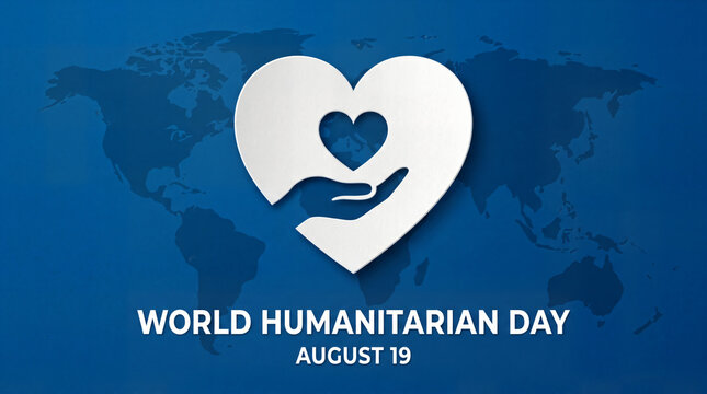 World Humanitarian Day August 19 commemorative design