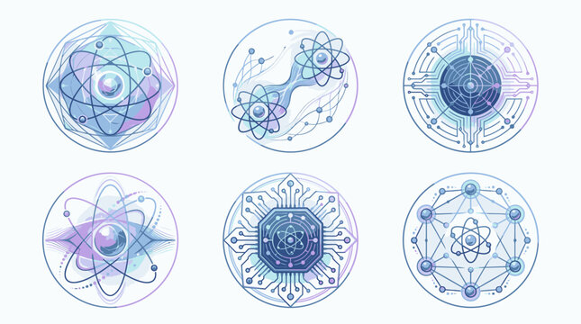 Sacred Geometry Patterns Design Elements.