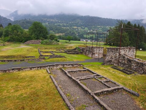 archeologic site in lienz city in austria