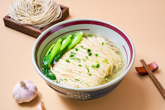 Asian cuisine noodle soup side dishes