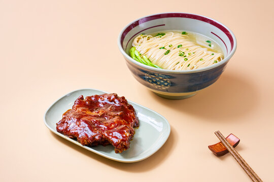 Asian cuisine noodle soup side dishes