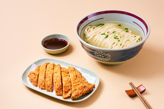 Asian cuisine noodle soup side dishes