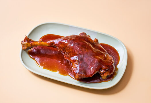 Braised duck leg