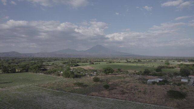 Aerial Drone View of Highway Connecting Zacatecoluca and El Salvador International Airport