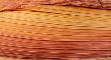 Fototapeta premium Abstract Sandstone Wave Pattern, Swirling Layers of Orange and Yellow Rock Texture