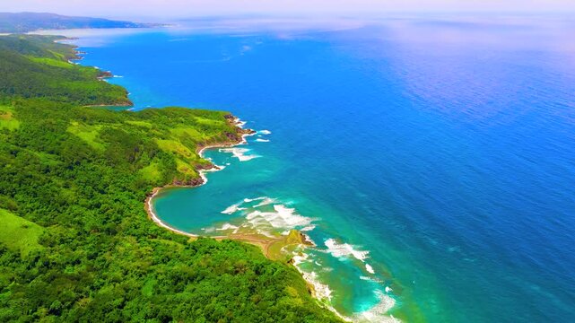 30 seconds of aerial footage along the Jamaican coastline in 4k