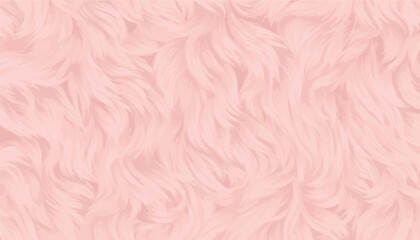 Vector of seamless print pattern background soft, fluffy light pink fur texture with realistic swirling patterns and a luxurious, cozy aesthetic for creative design projects and backdrops. © Bediha Duru Öksüz