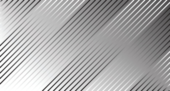 Abstract black and white striped metallic texture background seamless steel surface pattern gray silver lines wallpaper design backdrop illustration