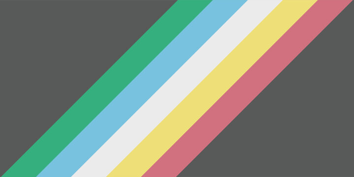 disability pride flag. coloc stipes representing a form of inpairment