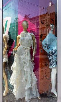 Mannequins Displaying Fashionable Clothing