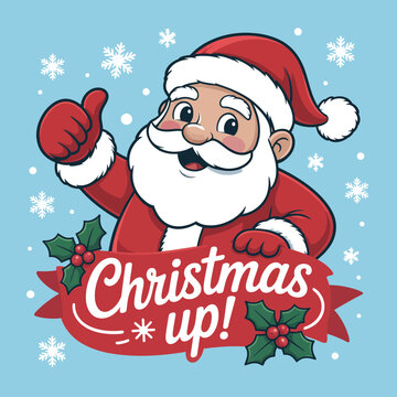 Imagine prompt santa claus christmas banner festive holiday art