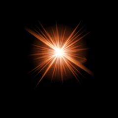 Fototapeta premium Radiant Burst Explosion Abstract Light Rays on Black Background Vector Illustration
