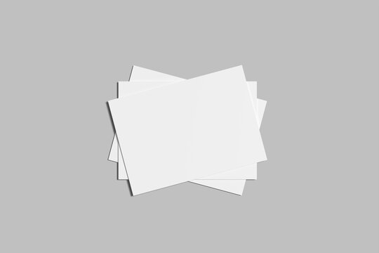 Landscape Flyer Blank Mockup 