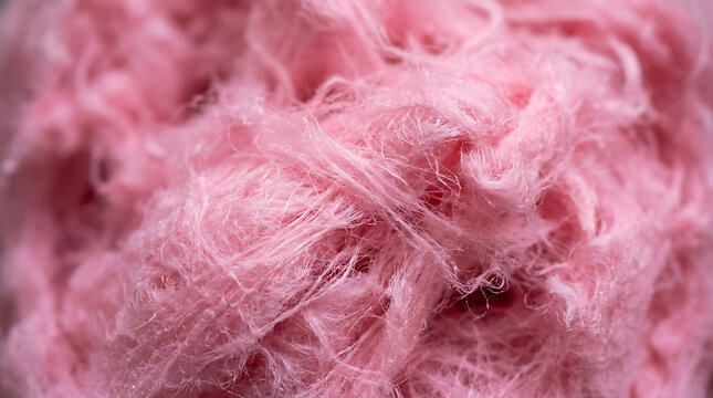 Pink Cotton Candy Floss Macro Close-up