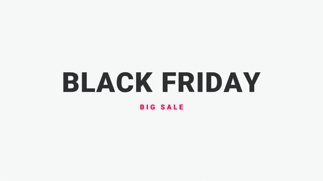 Cyberpunk Black Friday Big Sale Neon Light Background Animation Loop 4K 60fps. Futuristic Bright Cyberpunk Black Friday Sale Neon Animation Loop 4K 60fps