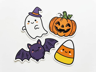 Obraz premium Halloween cartoon characters group.