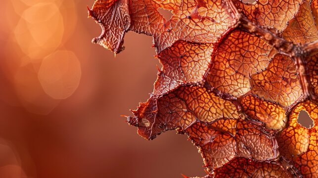 Dried prickly ash bumpy husk close up