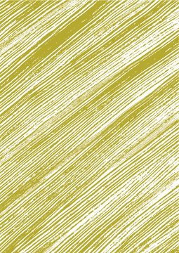 Abstract olive green diagonal brush strokes pattern background vector illustration, grunge textured hand drawn paint lines backdrop on white for trendy retro minimalist wallpaper design