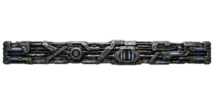 Sci Fi Tech Frames. Futuristic frame border design 