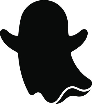 Ghost logo clipart silhouette