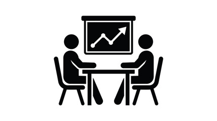 Fototapeta premium Business meeting with graph presentation
