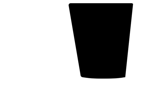 Clean flat vector line icon of a lemonade glass with ice for thirst quenchers, outdoor markets, beverage branding, and casual cafe graphics.