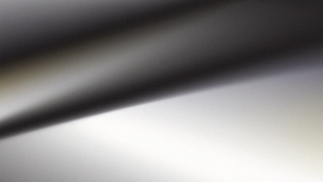 Abstract Dark Grey and White Gradient Wave Background with Grainy Texture
