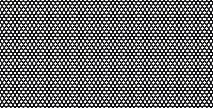 Perforated metal tool and plate texture black with steel speaker pattern. Mesh background wall and hole frame dot with board grey pegboard. Grate perforated sheet and futuristic plate iron.
