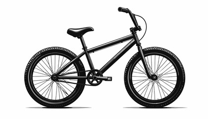 Obraz premium Black BMX bicycle with metal frame.