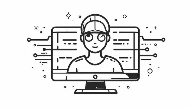 Programmer Working on Computer Code.