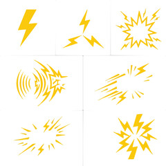 Obraz premium set of weather icons