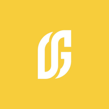 Modern DG Monogram Logo Design.