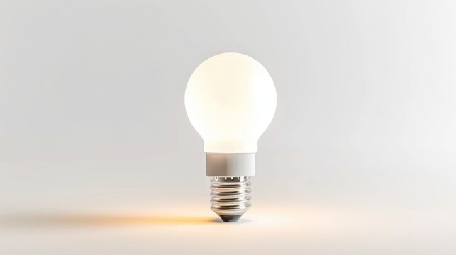 Light Bulb Isolated on White Background.