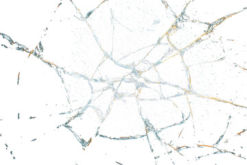 Obraz premium Broken glass overlay PNG isolated on transparent background
