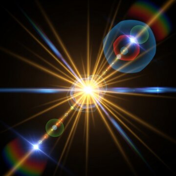 Cosmic Bloom: A Burst of Light and Color