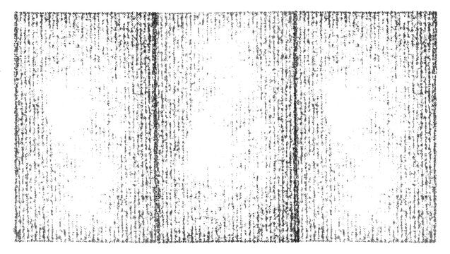 High-resolution black grunge stamp texture in a wide horizontal strip isolated on a transparent background