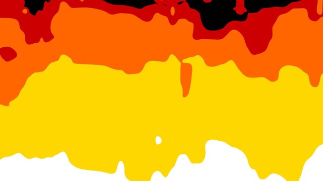 Cartoon fire wipe explosion isolated on transparent background, anime comic style fast flame transition loop
