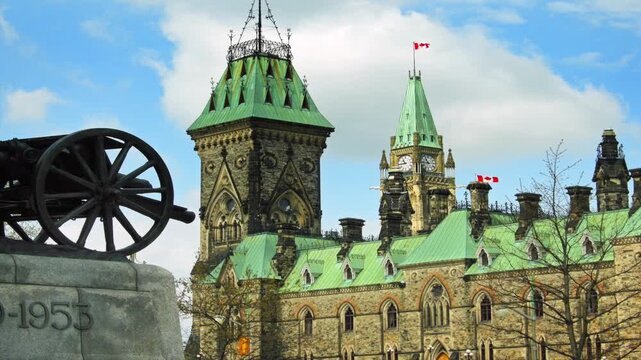 Canadian Parliament buildings in Ottawa, Ontario Canada