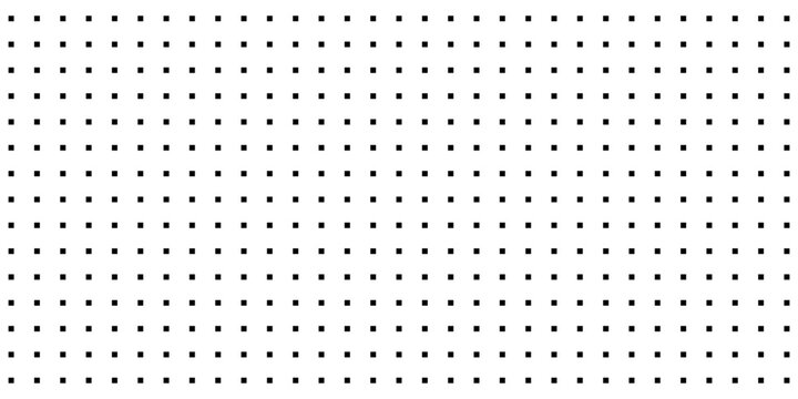 Vector panorama drafting paper. Graphic regular dots grid background. Panorama paper sheet for web design.