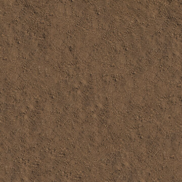 Seamless brown earth soil background for farming and gardening